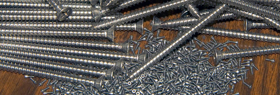 image of many sizes of screws