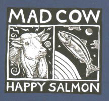 Ray Troll Mad Cow Happy Salmon